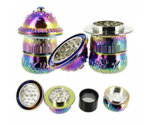 Ragga Μεταλλικό Grinder Τρίφτης 3D Mushroom 43mm - 3 Parts - Τιμή: 17,00€