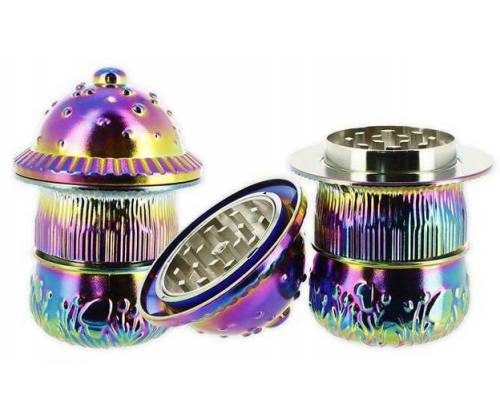Ragga Μεταλλικό Grinder Τρίφτης 3D Mushroom 43mm - 3 Parts - Τιμή: 17,00€