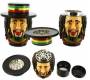 Ragga Μεταλλικό Grinder Τρίφτης 3D Rasta Man 43mm - 3 Parts - Τιμή: 13,70€