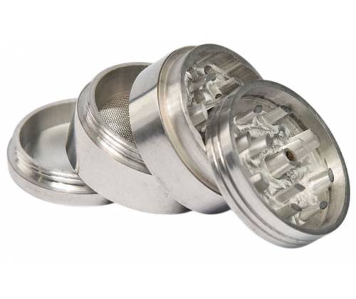 Grinder Τρίφτης Μεταλλικός Ασημί 48mm - 4 Parts - Τιμή: 6,40€