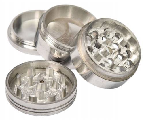 Grinder Τρίφτης Μεταλλικός Ασημί 48mm - 4 Parts - Τιμή: 6,40€