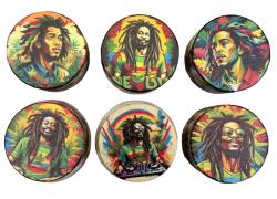 Grinder Τρίφτης 50mm Bob Rasta- 4 Parts Διάφορα Σχέδια