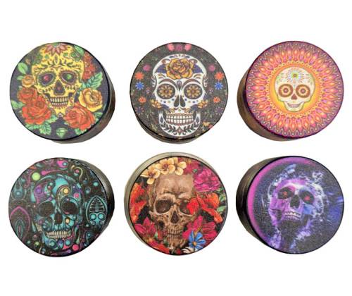 Grinder Τρίφτης 50mm Skull - 4 Parts Διάφορα Σχέδια - Τιμή: 9,70€