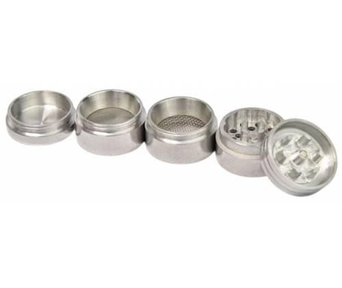Grinder Τρίφτης Μεταλλικός Ασημί 80mm - 5 Parts - Τιμή: 11,50€
