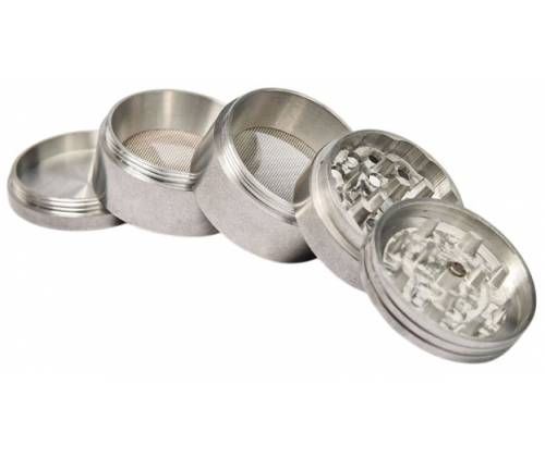 Grinder Τρίφτης Μεταλλικός Ασημί 40mm - 5 Parts - Τιμή: 8,50€