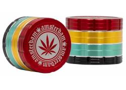 Amsterdam Grace Glass Grinder Τρίφτης Rasta (2) 50mm Aluminium - 4 Parts