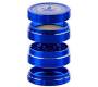 Amsterdam Grace Glass Aluminium Grinder Τρίφτης Μπλε 50mm - 4 Parts - Τιμή: 13,50€