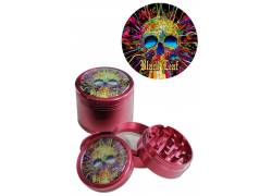 Black Leaf Grinder Τρίφτης Cyber Skull 50mm Aluminium - 4 Parts