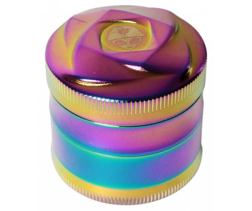 Grinder Τρίφτης Αλουμινίου 40mm Rainbow Alien Twist - 4 Parts - Τιμή: 11,00€