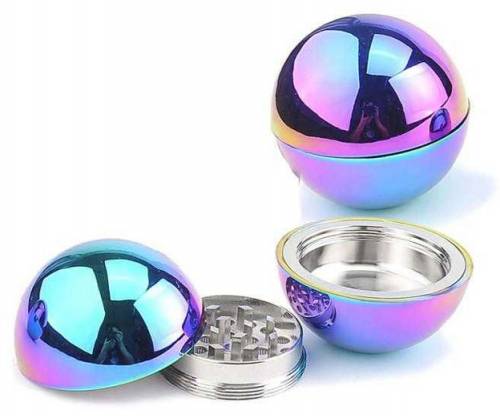 Grinder Τρίφτης Μεταλλικός Ball Rainbow 53mm - 2 Parts - Τιμή: 9,90€