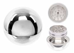 Grinder Τρίφτης Μεταλλικός Ball Silver 53mm - 2 Parts
