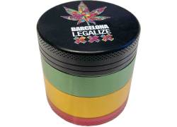 Grinder Τρίφτης Αλουμινίου 40mm Barcelona Legalize - 4 Parts