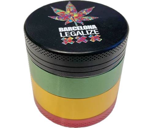 Grinder Τρίφτης Αλουμινίου 40mm Barcelona Legalize - 4 Parts - Τιμή: 12,90€