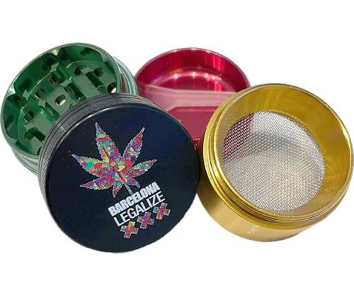 Grinder Τρίφτης Αλουμινίου 40mm Barcelona Legalize - 4 Parts - Τιμή: 12,90€