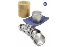 Black Leaf Grinder Τρίφτης Deluxe από Ανοξείδωτο Χάλυβα 49mm-5 Parts