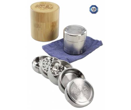 Black Leaf Grinder Τρίφτης Deluxe από Ανοξείδωτο Χάλυβα 49mm-5 Parts - Τιμή: 119,00€