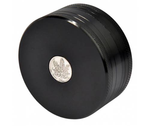 Grinder Τρίφτης Μεταλλικός Μύλος 60mm με Κουμπί Καθαρισμού  - Black 3 Parts - Τιμή: 9,90€