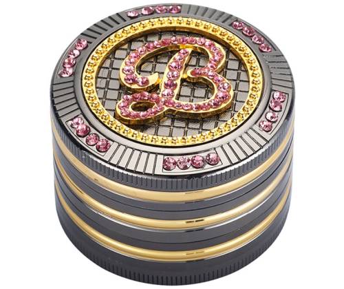 Grinder Τρίφτης Μύλος Grace Glass Amsterdam 63mm Μαύρο - 4 Parts (05030BK) - Τιμή: 18,90€