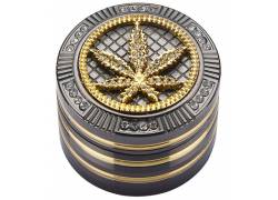 Grinder Τρίφτης Bling Leaf 50mm Aluminium - 4 Parts