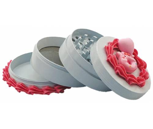 Grinder Τρίφτης Αλουμινίου Cake Donuts 63mm Pink - 4 parts - Τιμή: 19,50€