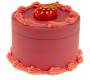 Grinder Τρίφτης Αλουμινίου Cake Strawberry 63mm Red - 4 parts - Τιμή: 19,50€