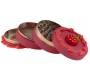 Grinder Τρίφτης Αλουμινίου Cake Strawberry 63mm Red - 4 parts - Τιμή: 19,50€