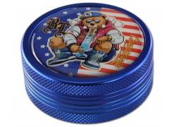 Grinder Τρίφτης 50mm Αλουμίνιο Σχέδιο Cannifornia Blue - 2 Parts