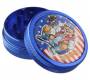 Grinder Τρίφτης 50mm Αλουμίνιο Σχέδιο Cannifornia Blue - 2 Parts - Τιμή: 13,50€