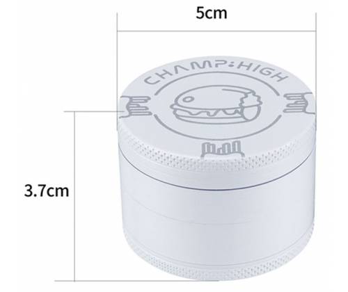 Champ Aluminium Grinder Τρίφτης 50mm Λευκό Planet - 4 Parts - Τιμή: 12,50€
