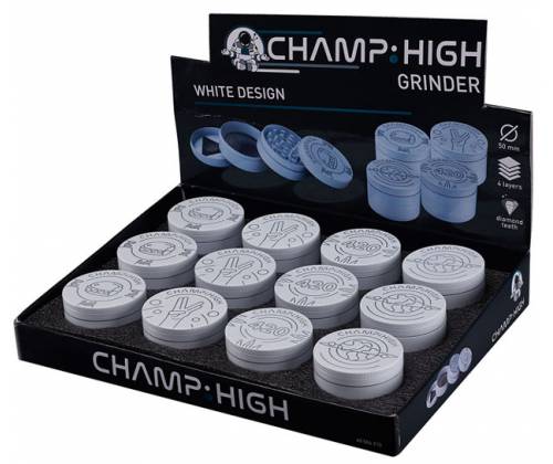 Champ Aluminium Grinder Τρίφτης 50mm Λευκό Planet - 4 Parts - Τιμή: 12,50€