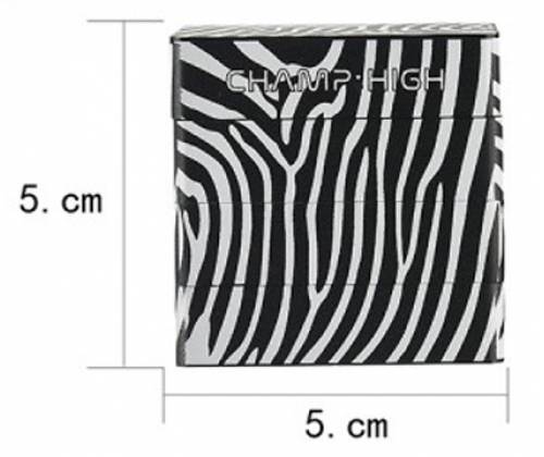 Champ Grinder Τρίφτης Zebra Square - 4 Parts - Τιμή: 19,90€