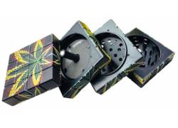 Grinder Τρίφτης Μεταλλικός All Magnetic Cube Leaf 58mm - 4 Parts