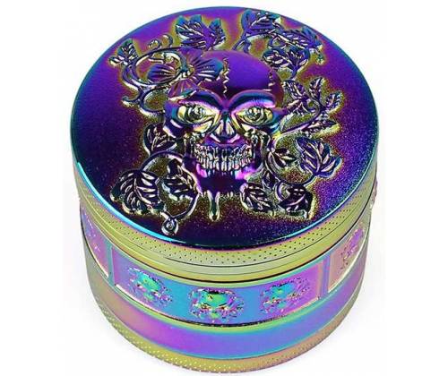 Grinder Τρίφτης Floral Skull 50mm - 4 Parts - Τιμή: 12,50€