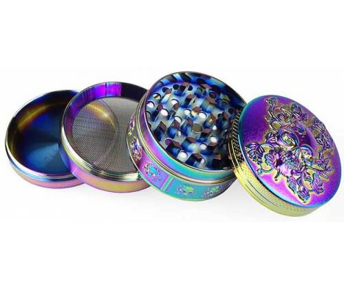 Grinder Τρίφτης Floral Skull 50mm - 4 Parts - Τιμή: 12,50€