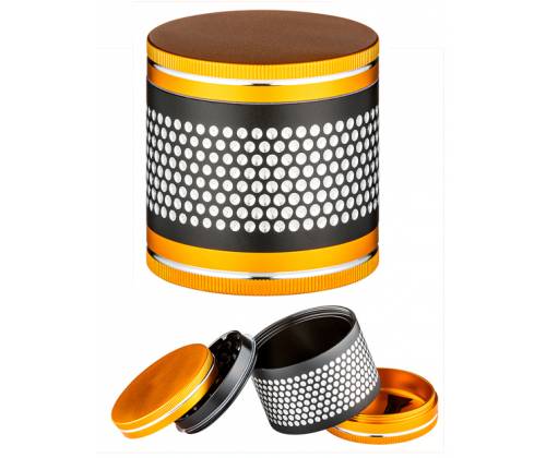 Grinder Τρίφτης 60mm Gold-Black Bees - 4 Parts - Τιμή: 18,90€