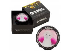 G-Rollz Aluminium Grinder Τρίφτης 43mm Μαύρο Pet Rock «Diamonds | Cat» - 4 Parts