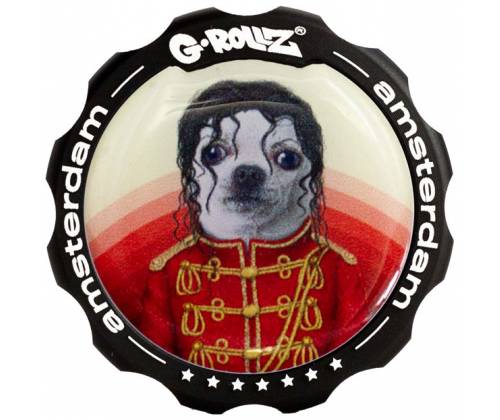 G-Rollz Aluminium Grinder Τρίφτης 43mm Μαύρο «Pop | Dog» - 4 Parts - Τιμή: 19,50€