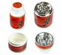 Grinder Plastic Chewing Gum 45mm - Red 3 Parts -  Price: 6,20€