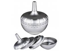 Grinder Τρίφτης Gyroscope 63mm Ασημί - 3 parts