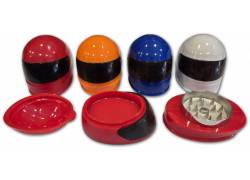 Grinder Τρίφτης Πλαστικός Moto Helmet 50mm - Διάφορα Χρώματα 3 Parts