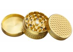 Grinder Τρίφτης Honeycomb Gold 50mm - 3 Parts