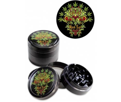 Black Leaf Grinder Τρίφτης Leaf Skull 50mm Aluminium - 4 Parts - Τιμή: 18,50€
