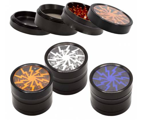 Dope Bross Grinder Τρίφτης Window 63mm - 4 parts  (αλουμίνιο) BN-13GD - Τιμή: 14,90€