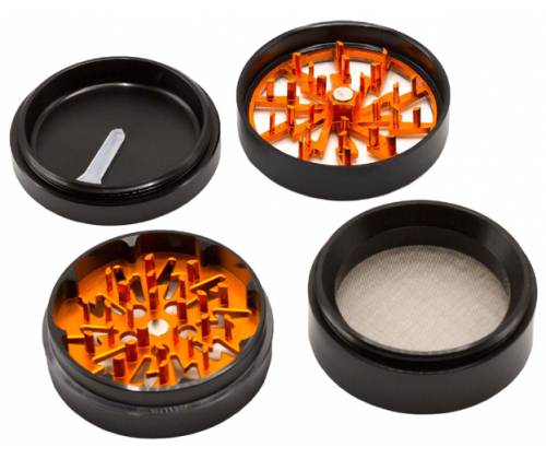 Dope Bross Grinder Τρίφτης Window 63mm - 4 parts  (αλουμίνιο) BN-13GD - Τιμή: 14,90€