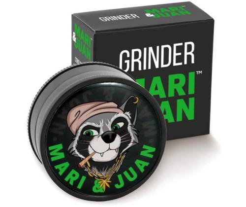 Grinder Τρίφτης Πλαστικός MAri & Juan Premium Black 42mm - 2 Parts - Τιμή: 2,40€