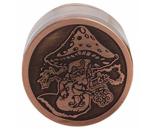 Amsterdam Grinder Τρίφτης Shroom 63mm Bronze - 4 parts (αλουμίνιο) - Τιμή: 14,50€