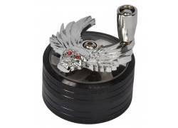 Grinder Τρίφτης Μύλος Μεταλλικός 50mm με Κουμπί Καθαρισμού  - Eagle Skull 2 Parts