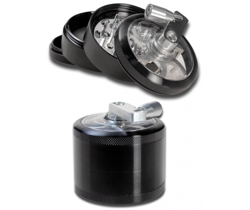 Grinder Τρίφτης Μύλος 60mm Μαύρο - 4 Parts - Τιμή: 13,90€
