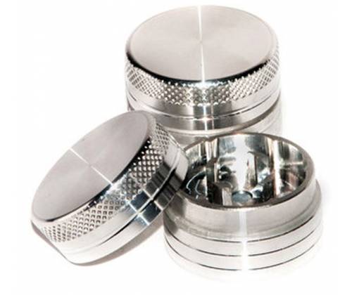 Grinder Τρίφτης Mini Αλουμινίου Ασημί 30mm - 2 Parts - Τιμή: 4,00€