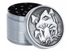 Grinder Τρίφτης Mushroom 60mm Silver - 4 parts